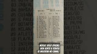 Jogo da Loteca Concurso 1083 - Minha Aposta Oficial - #loteca  #apostas  #palpites