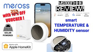 Meross smart temperature \u0026 humidity sensor review! (MS100FHHK)