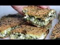 I prepared this easy spinach pie in a few minutes! Spinach pie recipe without phyllo dough