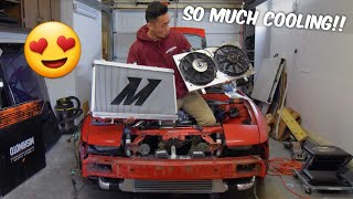 Mishimoto Radiator \u0026 E-Fan Install! - Nissan 240sx