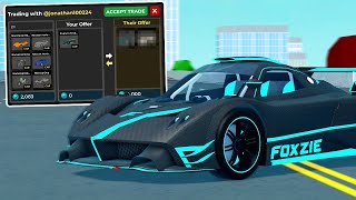 Trading My RARE Pagani Zonda R Foxzie EDT. In Car Dealership Tycoon!