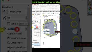 Curve driven pattern i Solidworks #tips #solidworks #model
