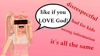 These disrespectful videos on YouTube shorts || roblox rant 2025