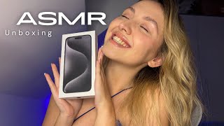 ASMR | unpacking/unboxing new iPhone 15 Pro MAX 📱