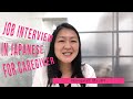 JOB INTERVIEW IN JAPANESE FOR CAREGIVER