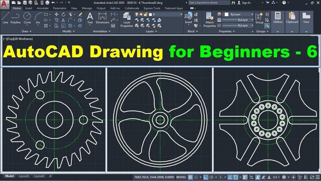 Autocad Practice Drawings For Beginners