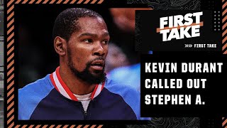Stephen A. & Perk discuss Kevin Durant's Twitter jabs | First Take