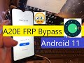 Samsung A20E FRP Bypass Android 11 Downgrade Firmware Samsung A202F Google Account Bypass Android 11