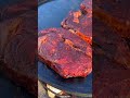 Coffee Crusted Ribeyes with Honey Chili Butter | Over The Fire Cooking by Derek Wolf