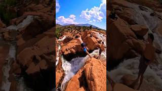 Deadly Waterfall Jump! #shorts #cliffjumping #cliffjump #deathdiving #suicidedive #dods #dive