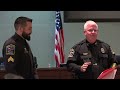 vidor police department held promotional retirement and swear in ceremony on monday