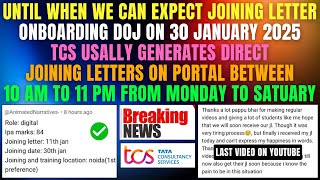 🥳TCS LAST ONBOARDING DOJ ON 30 JAN | TCS DIRECT GENERATES JL ON PORTAL B/W 10 AM TO 11 PM MON TO SAT