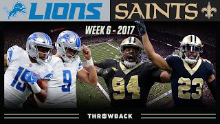 The Craziest/Weirdest Almost Comeback! (Lions vs. Saints 2017, Week 6)