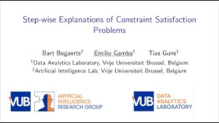 ECAI 2020 - Step-wise Explanations of Constraint Satisfaction Problems