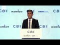 WATCH LIVE: Prime Minister Rishi Sunak at the CBI Annual Conference