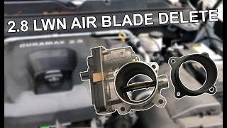 ProFab Duramax Air Blade Delete - 2017 Chevrolet Colorado 2.8 Duramax Tuned and Deleted