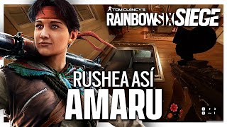 RUSHEA ASÍ con AMARU en R6 | Commanding Force | Caramelo Rainbow Six Siege Gameplay Español