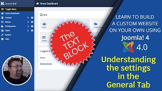 Text Box 1 - The General Tab Settings