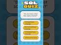 SQL tutorial #sqltutorial #sql #shorts #mysql #quiz #sqlquiz # oraclequiz