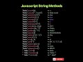 JavaScript String Methods Simplified! | Must-Know for Coders#subscribe_share_like #coding #ytshorts