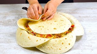 Arrange 7 Tortillas In The Pan Like THIS & Wait 40 Minutes – WOW!