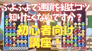 ぷよぷよ初心者向け解説！速くきれいに連鎖を組むコツを教えるよ！【ぷよぷよeSports】