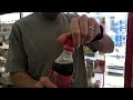 slushy coke vending machine in japanese convenience store