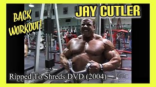 Jay Cutler - BACK WORKOUT & MASSAGE - Ripped To Shreds DVD (2004)