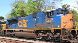 Heavy Freight Train Chugging Up To Shenandoah Junction