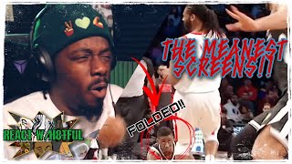 ACTUALLY FOLDED.....REACT W/H8TFUL!! | The MEANEST NBA Screens - Knockout Moments! REACTION!!