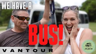 BUS TOUR! Toyota Coaster Converted into a Beautiful Tiny Home