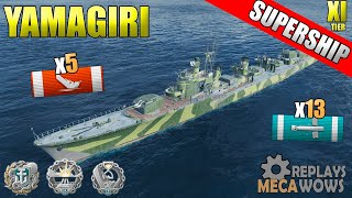 SUPERSHIP Yamagiri 5 Kills \u0026 207K Damage | World of Warships