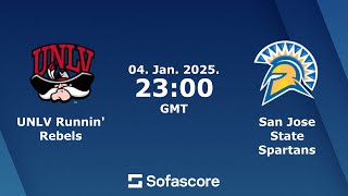 UNLV Runnin' Rebels vs San Jose State Spartans || NCAA D1 Men's Basketball || January 4, 2025 🏀