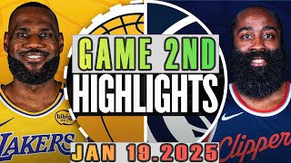 Los Angeles Lakers VS Los Angeles Clippers Game 2nd Highlights Jan 19,2025 NBA Season 2024-25