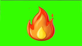 fire emoji 🔥 Green screen video free download - Free copyright