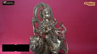 Kalarambh Brass Large Ambe Maa, Durga Devi, MATA Rani Idol for Navaratri, Diwali, Durga Puja