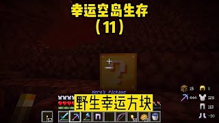 幸運空島生存（11）：野生的幸運方塊，可惜沒有精準采集 #我的世界 #MC #我的世界烧鸡 #Minecraft #MOD