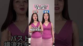 巨乳・貧乳の下着の違い #chabi #ちゃび #バストアップ #バストup