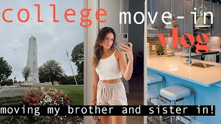 COLLEGE MOVE IN VLOG: moving my brother and sister into college! nc state + unc chapel hill