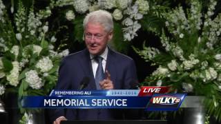 Muhammad Ali memorial: President Bill Clinton