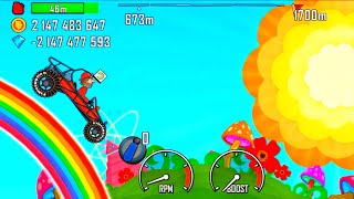 hill climb racing - qune buggy on rainbow 🌈 #369 Mrmai Gaming