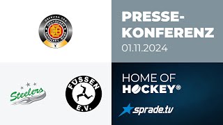 01.11.2024 - Pressekonferenz - Bietigheim Steelers vs. EV Füssen