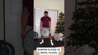 Bumper plates vs metal plates! #shorts