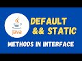 Default and Static Methods in Java 8 Interface || Java 8 Interview Questions