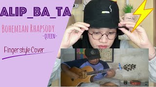 REACTION ALIP_BA_TA Queen - Bohemian Rhapsody (fingerstyle cover) by Malaysian