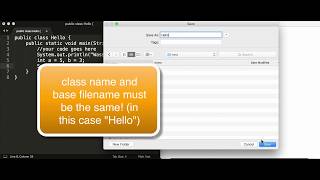 Compiling and Executing a Java Program