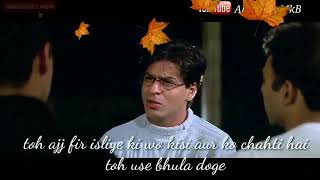 Best emotional Mohabbatein movie video By shah Rukh khan👉subscribe please👈🙏