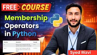 Membership Operators in Python | Python Membership Operator | in & not in Explained | Python Basics