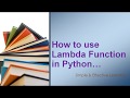 How to use Lambda function in Python || Lambda Function (map, reduce & filter function)