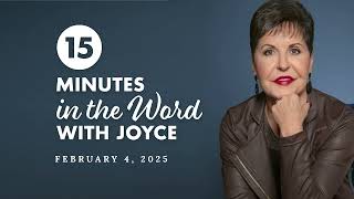 Choose Boldness Instead of Fear | 15 Minutes in the Word with Joyce Meyer